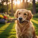Jack and Vanilla hertengewei kauwsnack voor honden, bruin