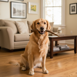Jack and Vanilla hertengewei kauwsnack voor honden, bruin