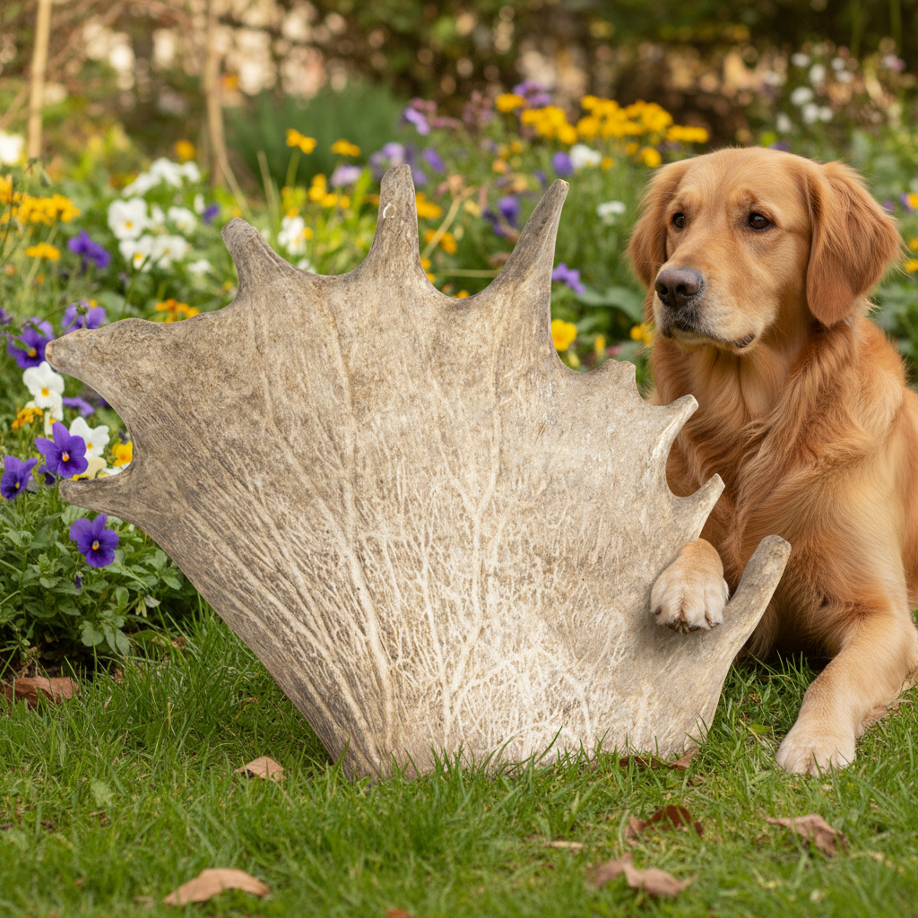 Jack and Vanilla hertengewei kauwsnack voor honden, bruin