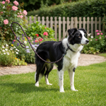 Jack and Vanilla hondenlijn voor honden, zwart, 120 cm