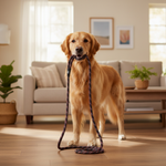 Jack and Vanilla hondenlijn voor honden, zwart, 120 cm