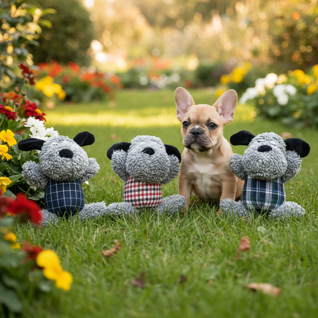 Jack and Vanilla speeltje voor honden, grijs, 18 cm