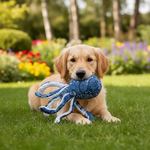 Jack and Vanilla speeltje voor honden, blauw, 9 cm