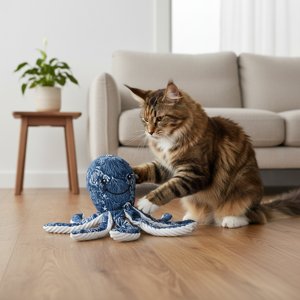 Jack and Vanilla speeltje voor honden, blauw, 9 cm