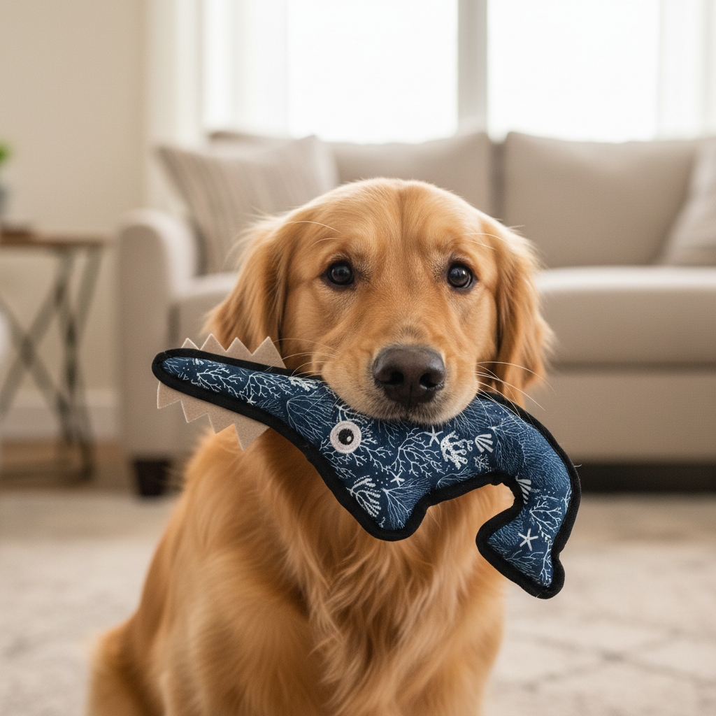Jack and Vanilla speeltje voor honden, blauw, 18 cm