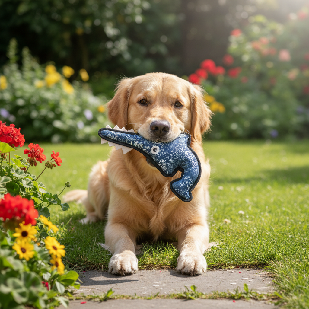 Jack and Vanilla speeltje voor honden, blauw, 18 cm