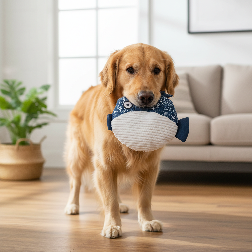 Jack and Vanilla speeltje voor honden, blauw, 19 cm