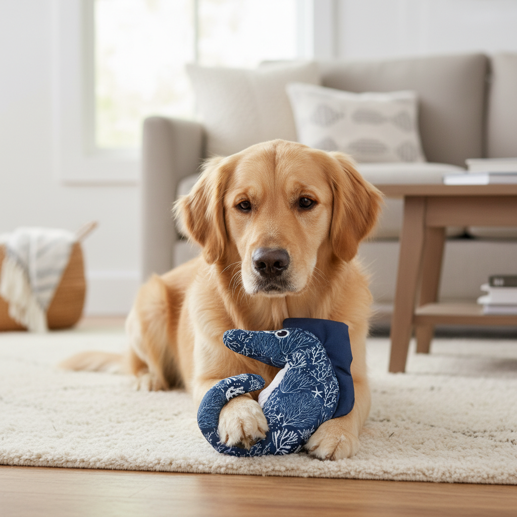 Jack and Vanilla speeltje voor honden, blauw, 18 cm