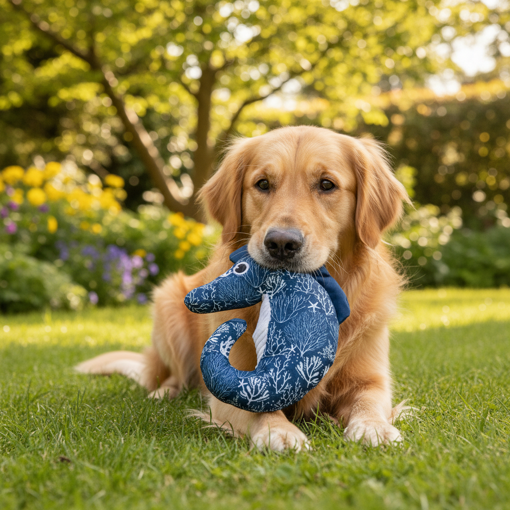 Jack and Vanilla speeltje voor honden, blauw, 18 cm