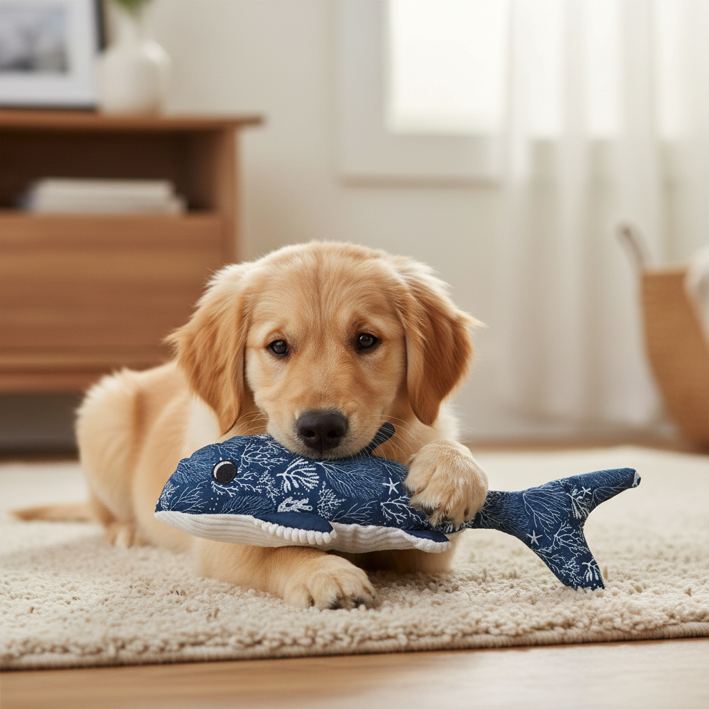 Jack and Vanilla speeltje voor honden, blauw, 40 cm