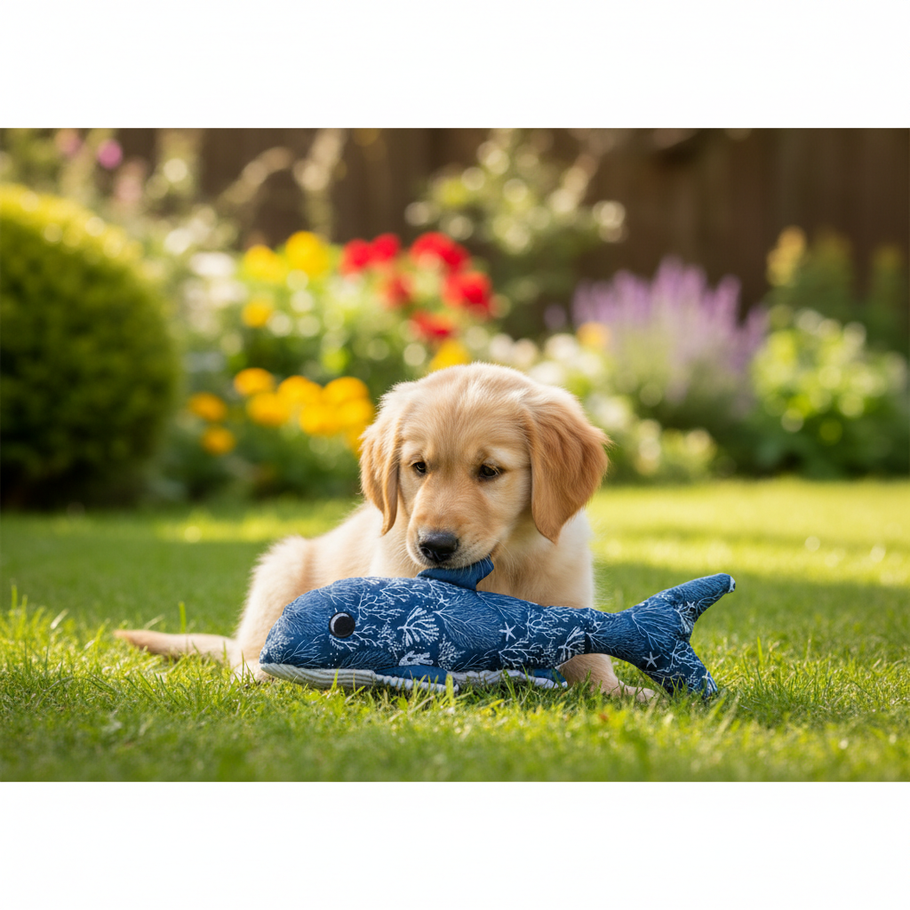 Jack and Vanilla speeltje voor honden, blauw, 40 cm
