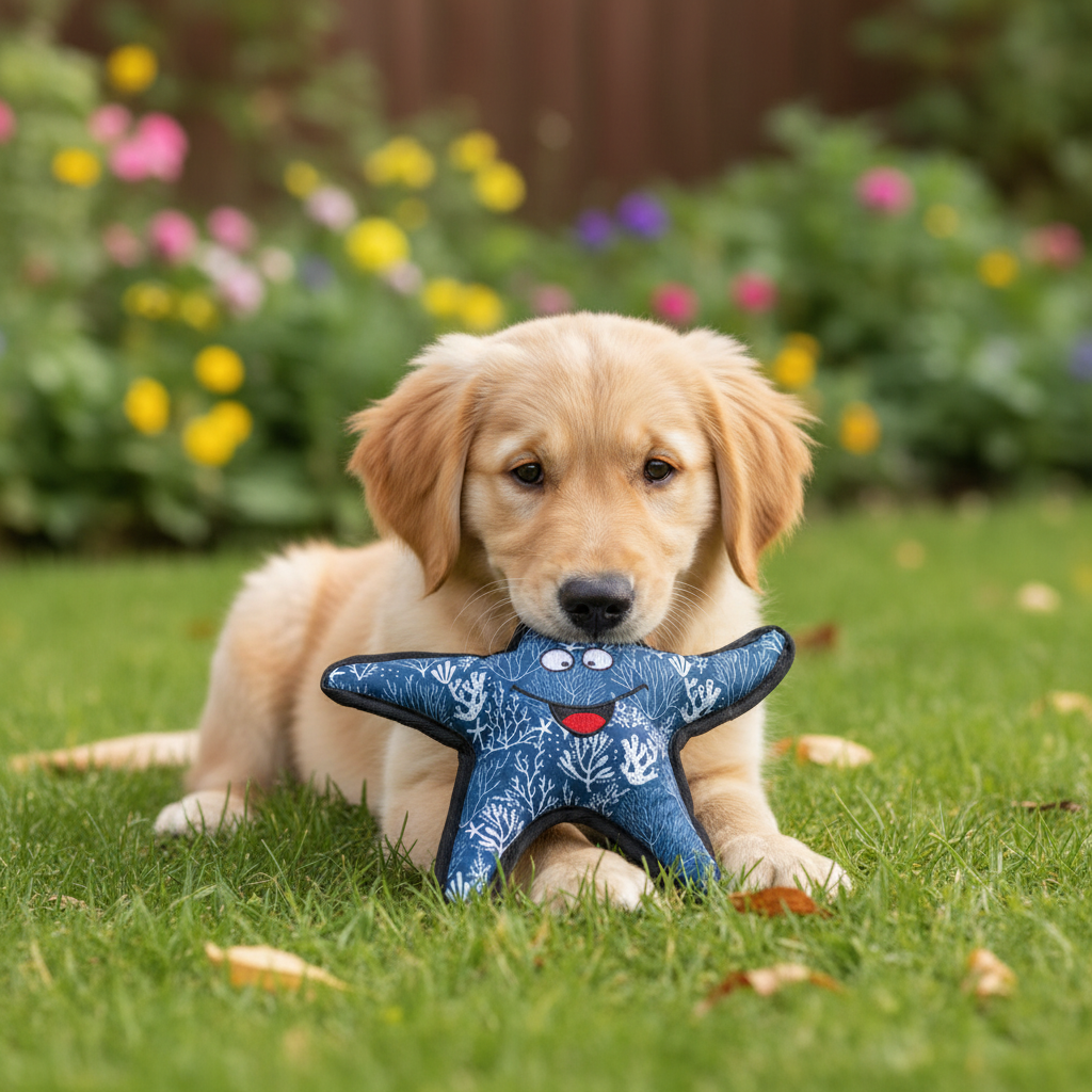 Jack and Vanilla speeltje voor honden, blauw, 27 cm