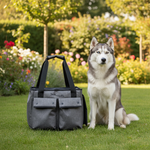 Jack and Vanilla draagtas voor honden en katten, zwart, 36 cm