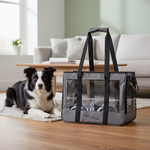 Jack and Vanilla draagtas voor honden en katten, zwart, 40 cm