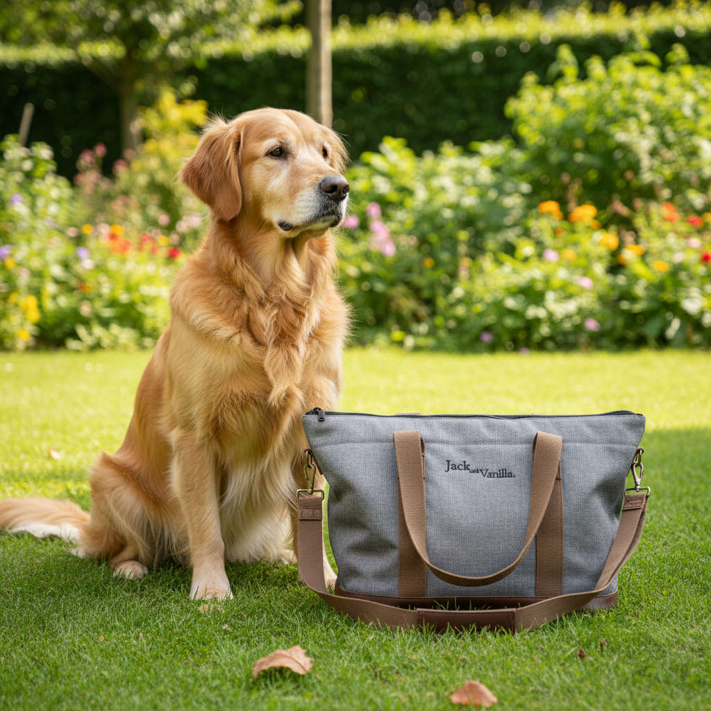 Jack and Vanilla draagtas voor honden en katten, grijs, 41 cm