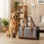 Jack and Vanilla draagtas voor honden en katten, grijs, 39 cm