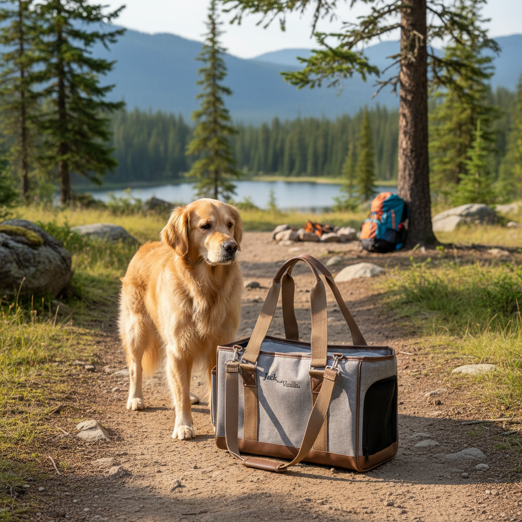 Jack and Vanilla draagtas voor honden en katten, grijs, 39 cm