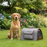Jack and Vanilla draagtas voor honden en katten, grijs, 43 cm