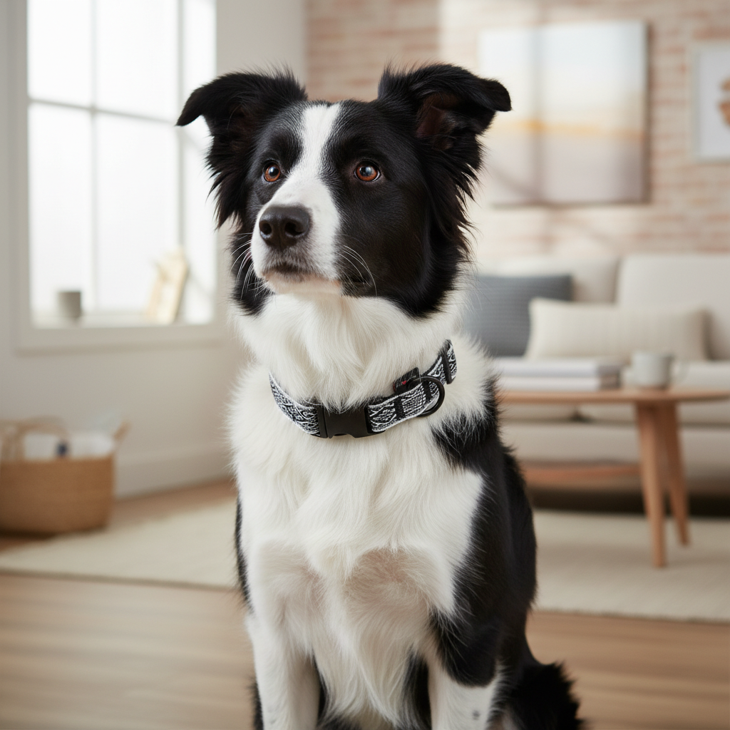 Jack and Vanilla halsband voor honden, zwart, 26 cm