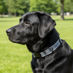 Jack and Vanilla halsband voor honden, zwart, 35 cm