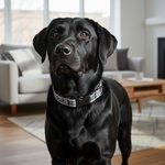 Jack and Vanilla halsband voor honden, zwart, 65 cm