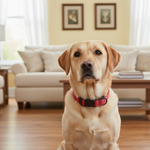 Jack and Vanilla halsband voor honden, rood, 65 cm