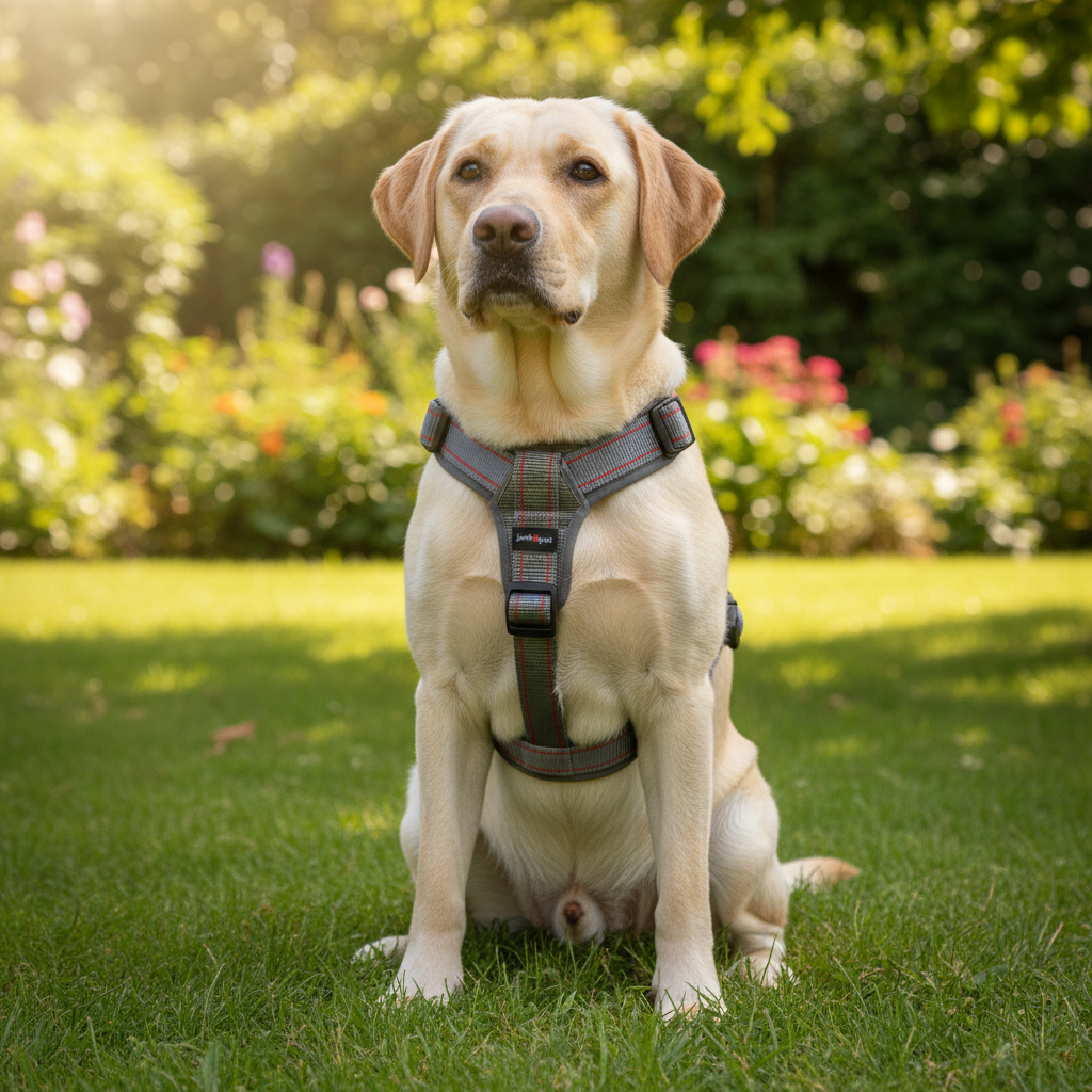 Jack and Vanilla tuigje voor honden, grijs, 38 cm