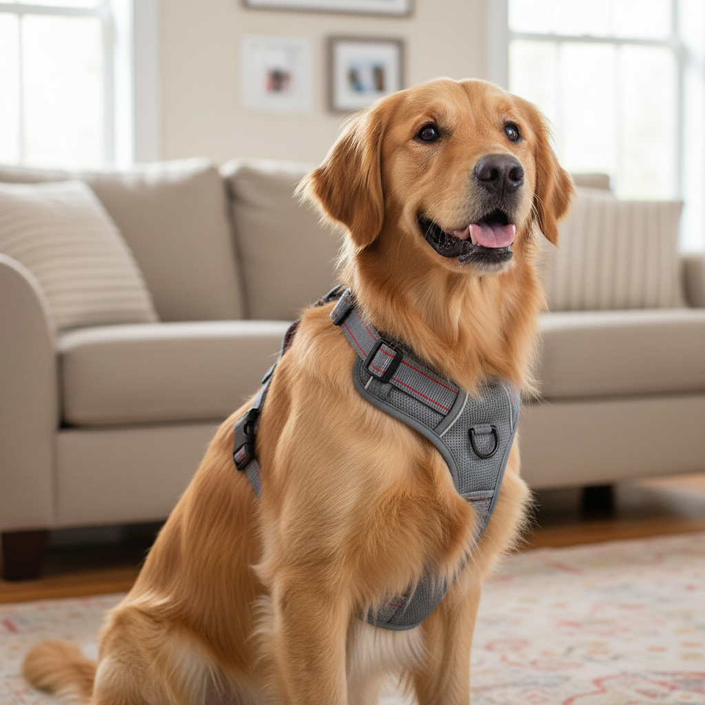 Jack and Vanilla tuigje voor honden, grijs, 59 cm