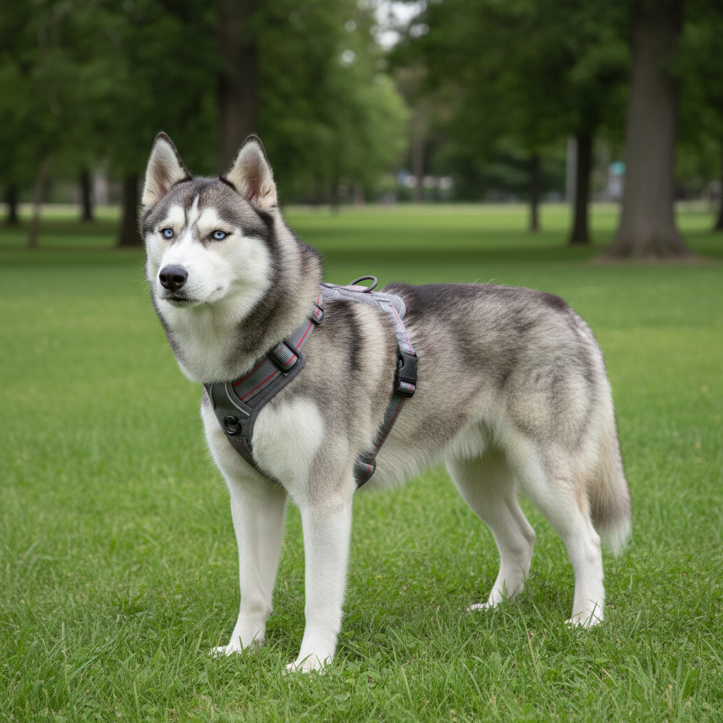 Jack and Vanilla tuigje voor honden, grijs, 82 cm