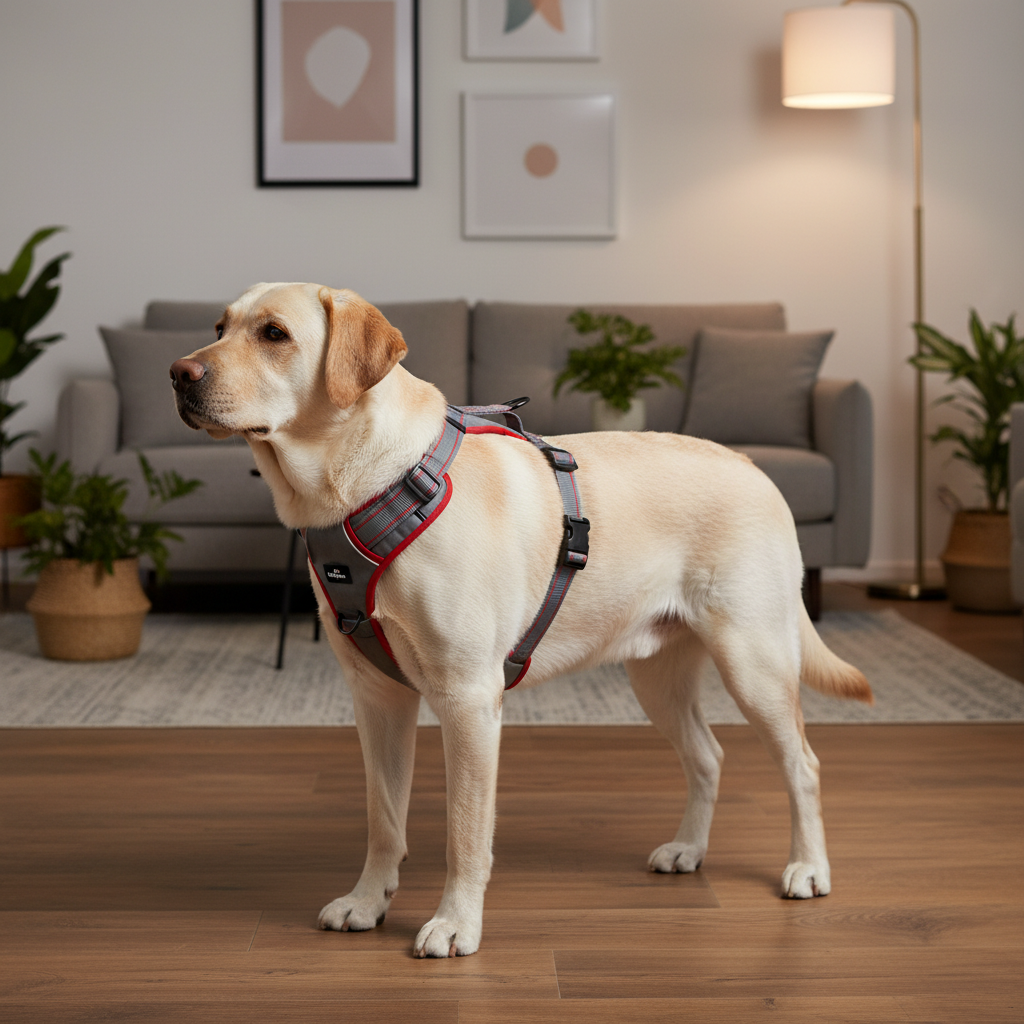 Jack and Vanilla tuigje voor honden, grijs, 82 cm