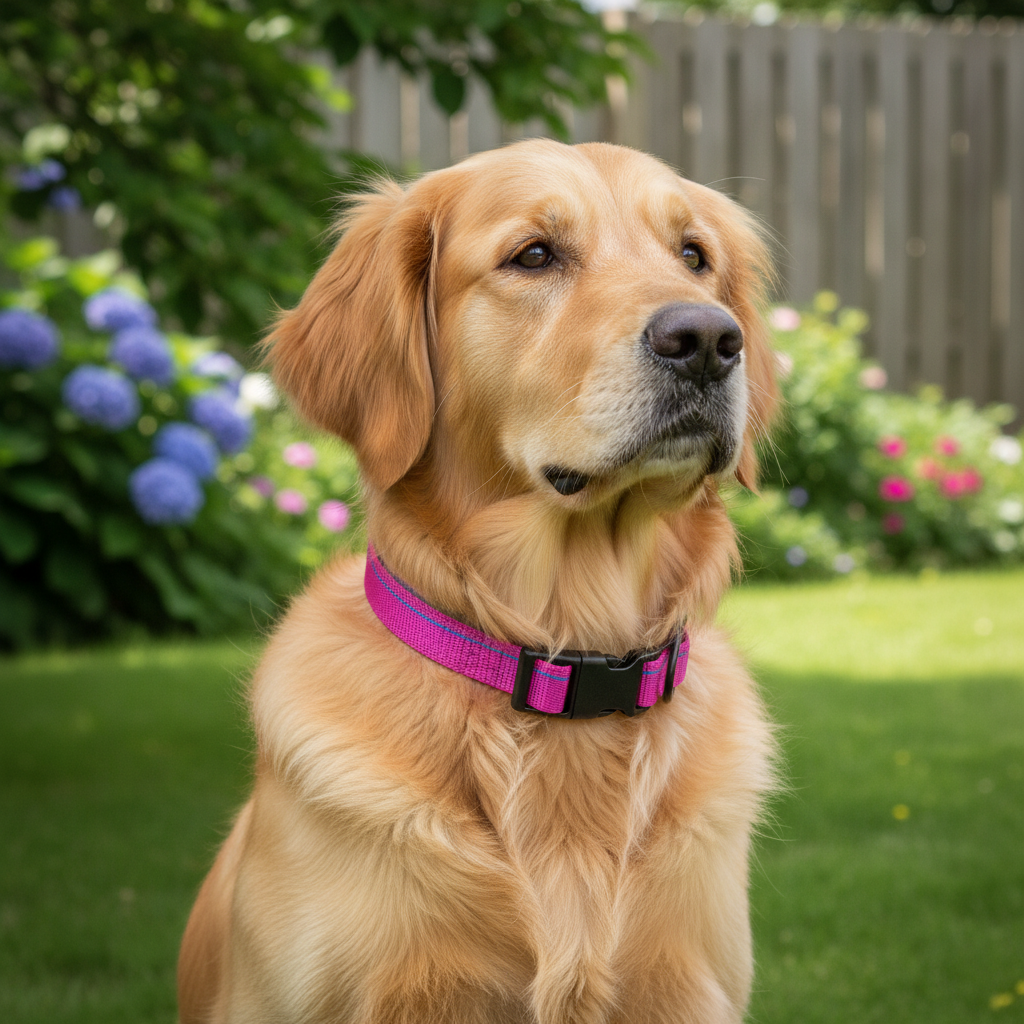 Jack and Vanilla halsband voor honden, roze, 26 cm