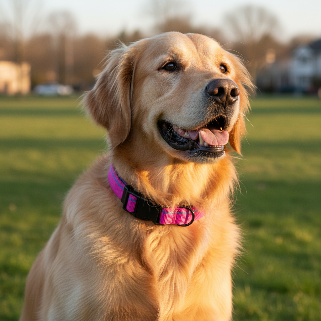 Jack and Vanilla halsband voor honden, roze, 47 cm