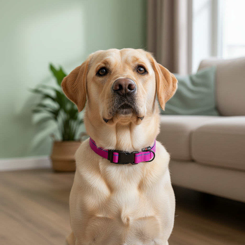 Jack and Vanilla halsband voor honden, roze, 47 cm