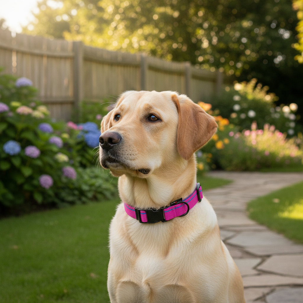 Jack and Vanilla halsband voor honden, roze, 65 cm