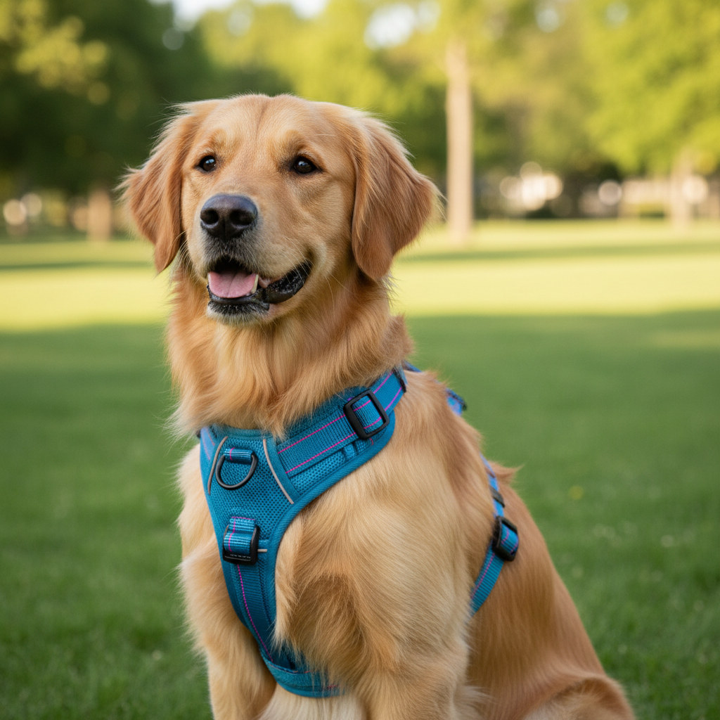 Jack and Vanilla tuigje voor honden, blauw, 59 cm