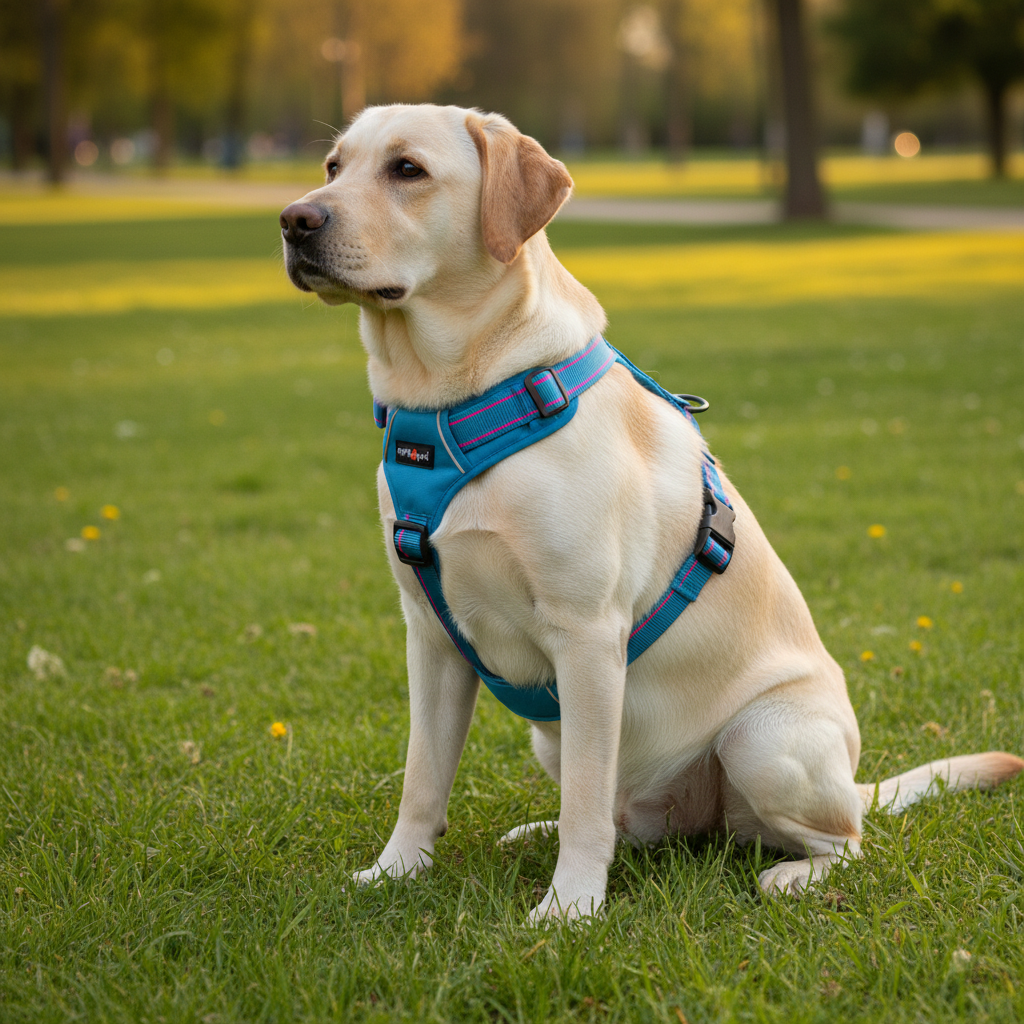 Jack and Vanilla tuigje voor honden, blauw, 66 cm