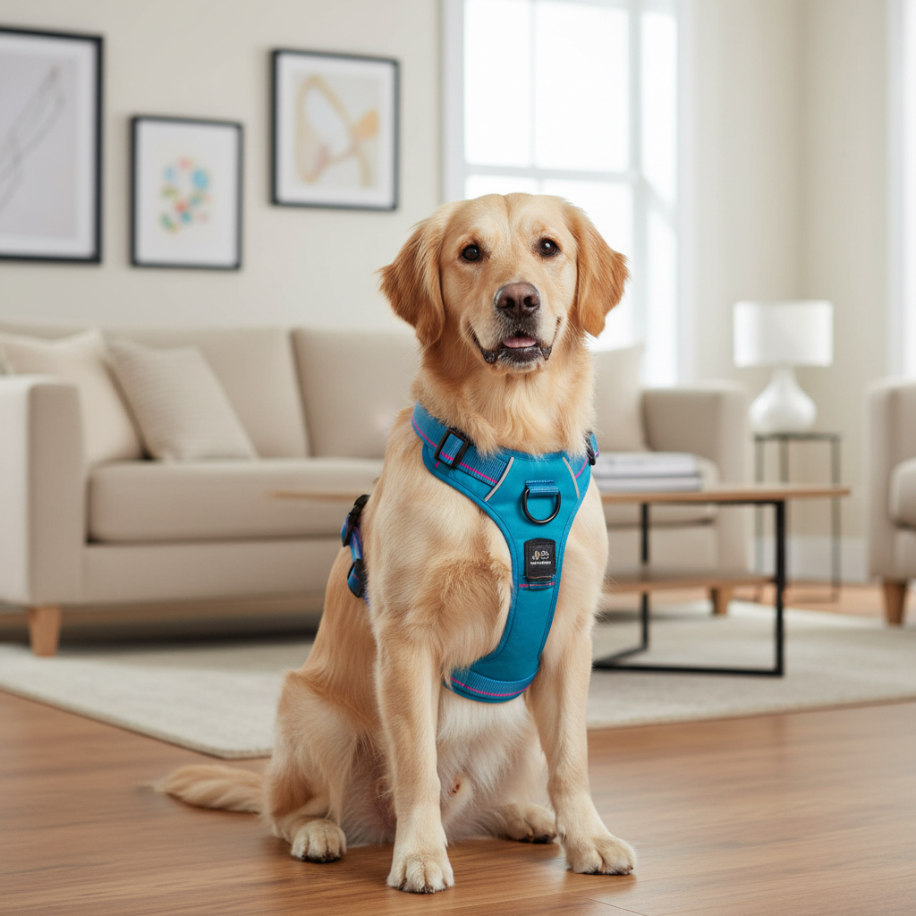 Jack and Vanilla tuigje voor honden, blauw, 66 cm