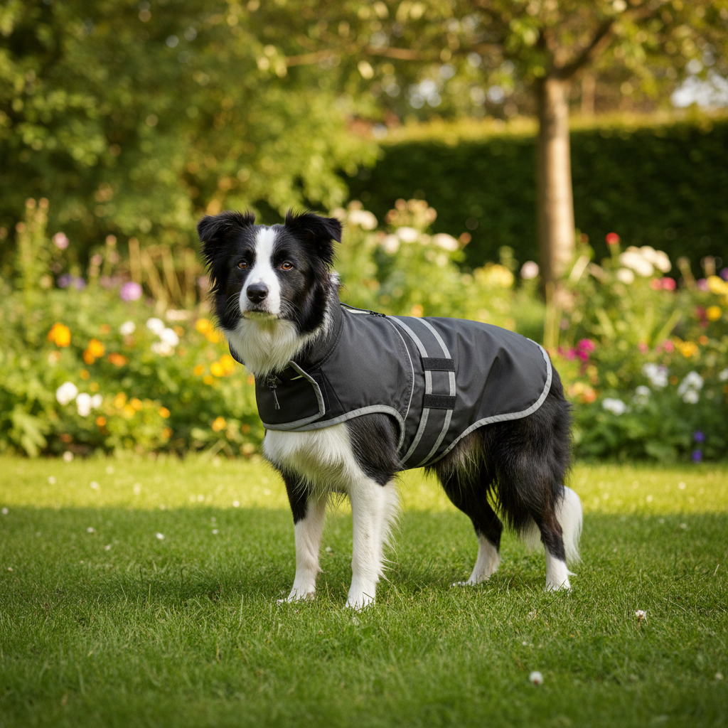 Jack and Vanilla regenjas voor honden, zwart, 60 cm