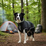 Jack and Vanilla regenjas voor honden, zwart, 70 cm