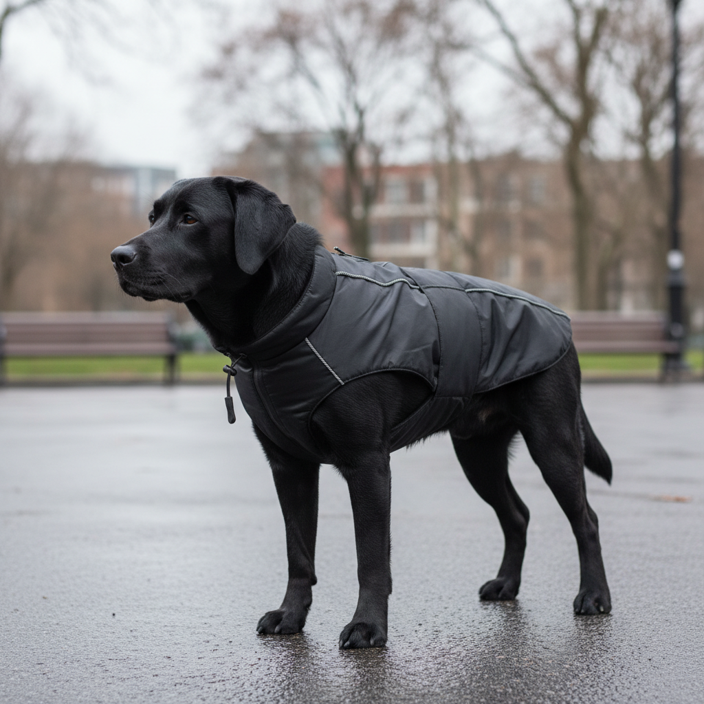 Jack and Vanilla jas voor honden, zwart, 60 cm