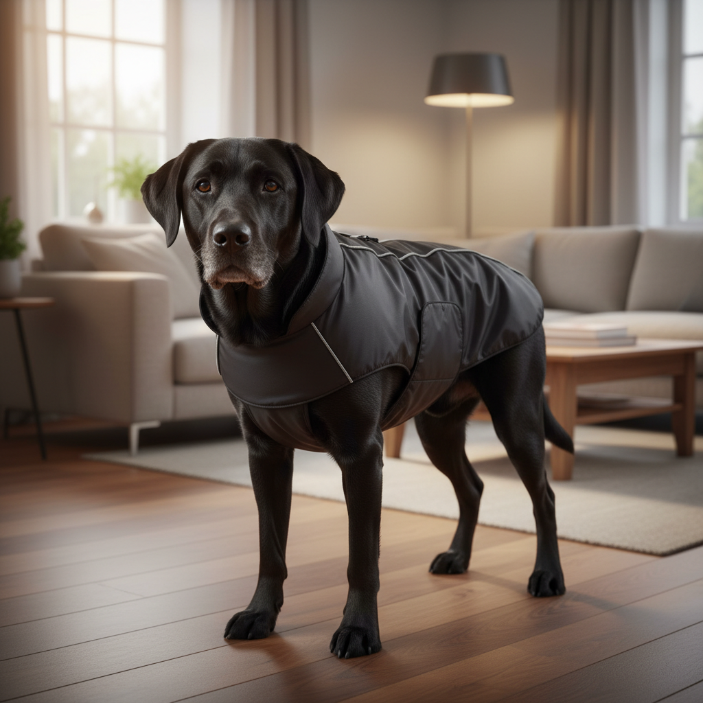 Jack and Vanilla jas voor honden, zwart, 60 cm
