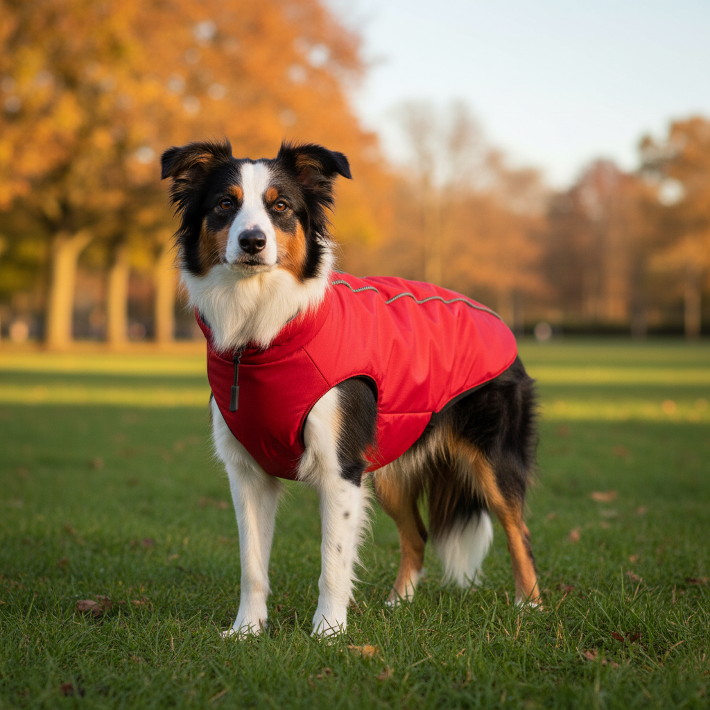 Jack and Vanilla jas voor honden, rood, 30 cm