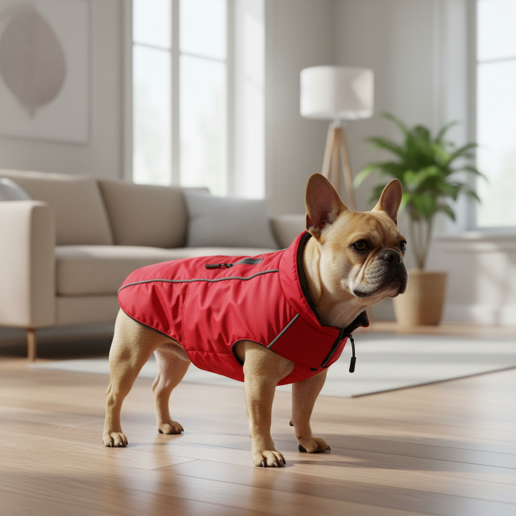 Jack and Vanilla jas voor honden, rood, 35 cm