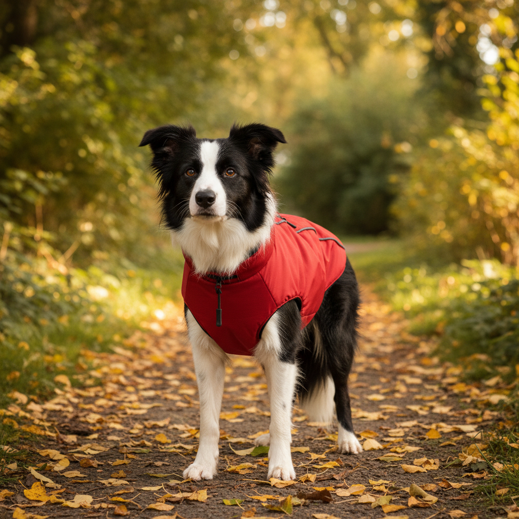 Jack and Vanilla jas voor honden, rood, 40 cm