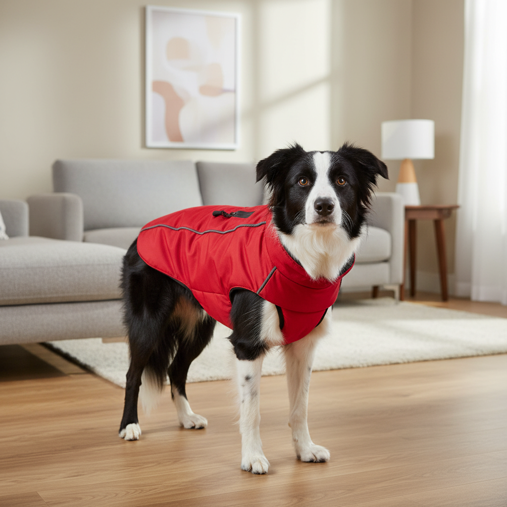 Jack and Vanilla jas voor honden, rood, 40 cm