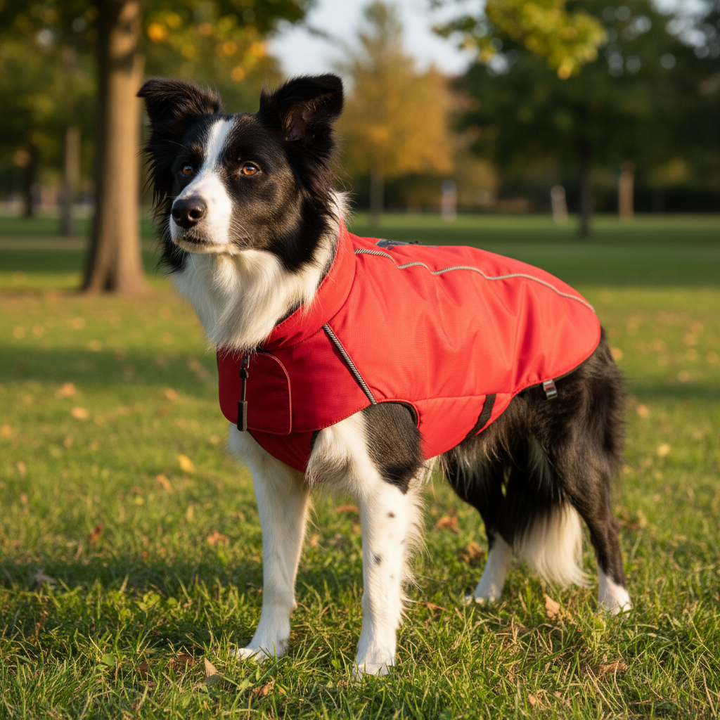 Jack and Vanilla jas voor honden, rood, 45 cm