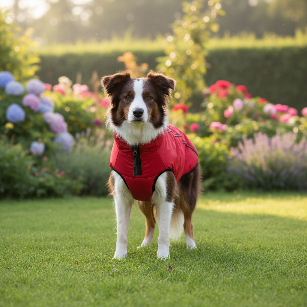 Jack and Vanilla jas voor honden, rood, 45 cm