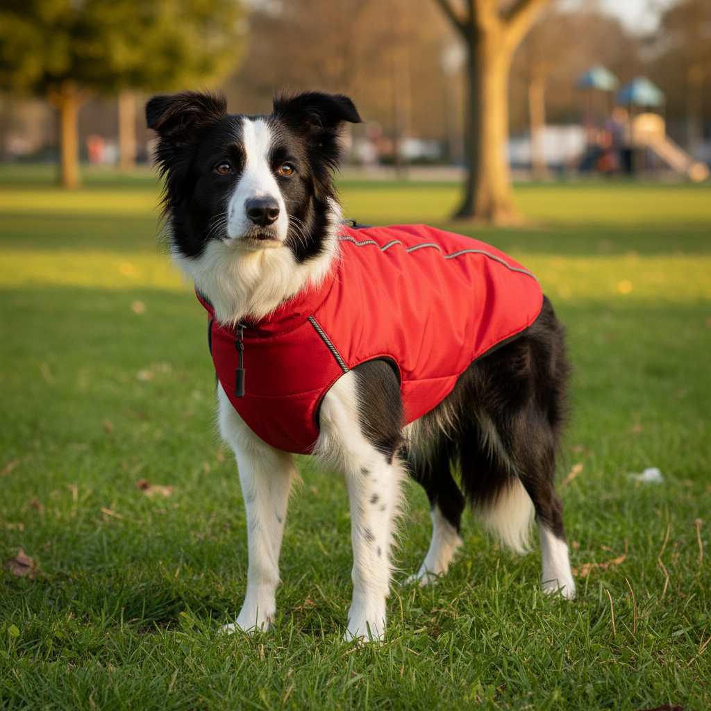 Jack and Vanilla jas voor honden, rood, 55 cm