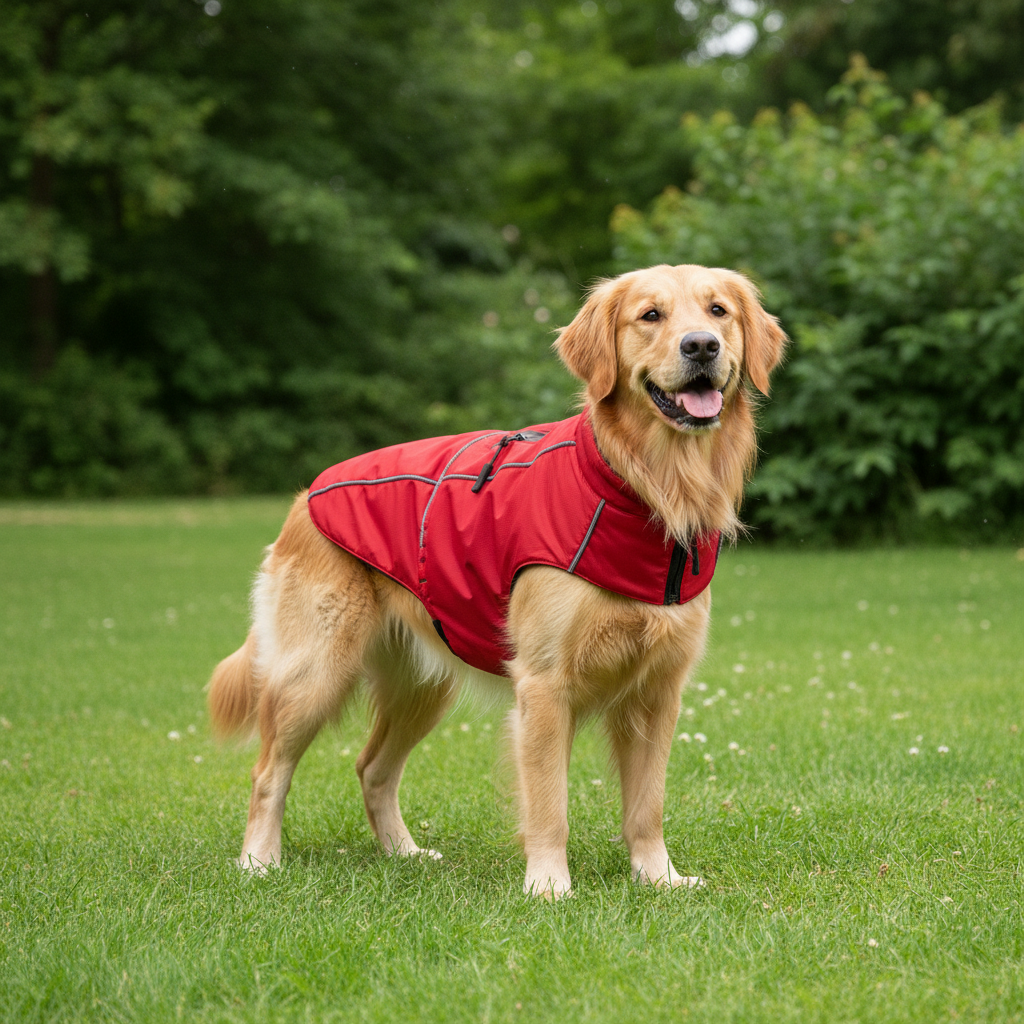 Jack and Vanilla jas voor honden, rood, 60 cm