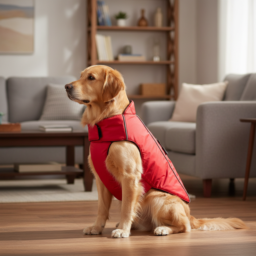 Jack and Vanilla jas voor honden, rood, 60 cm